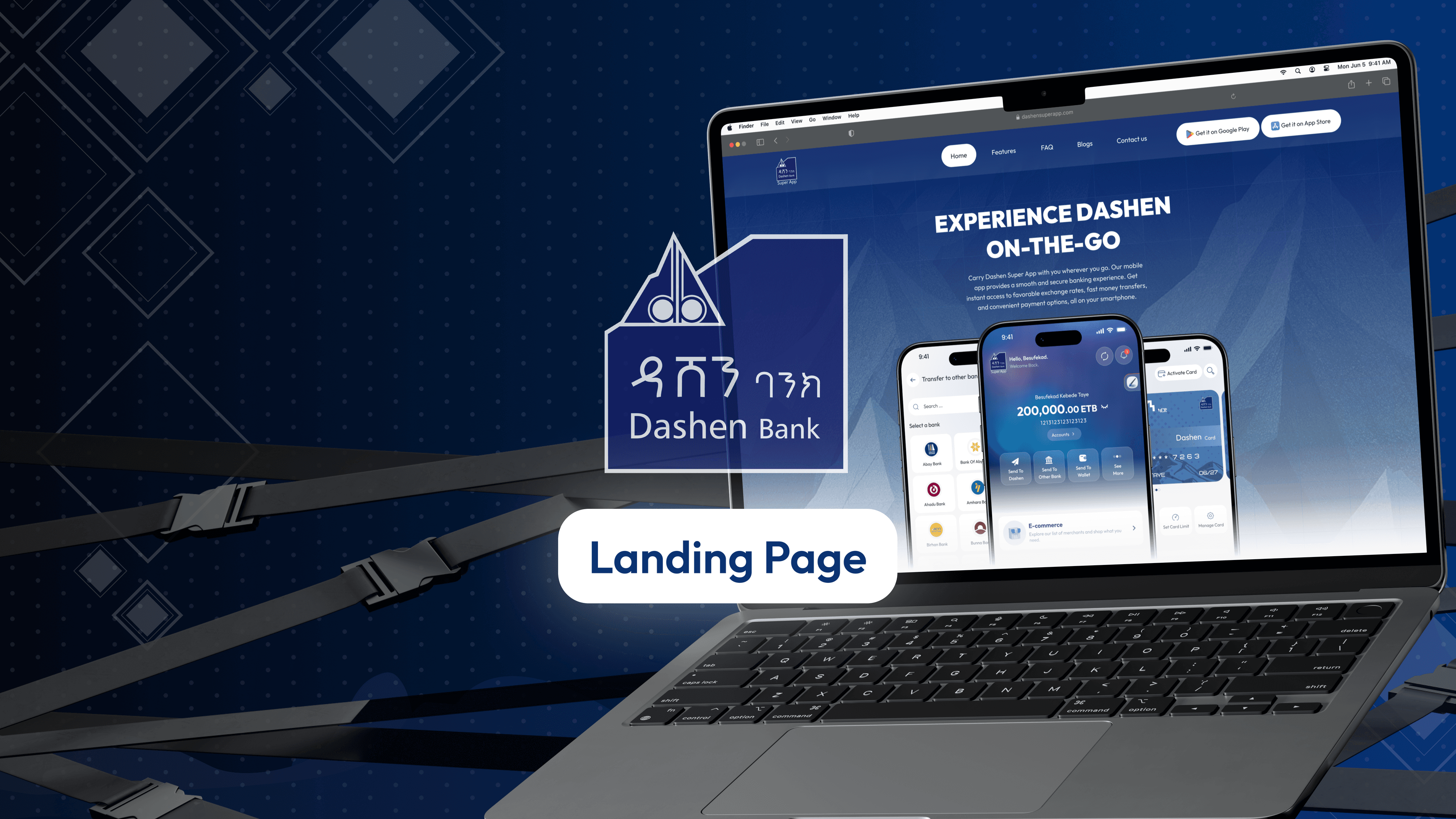 Dashen Bank Landing Page